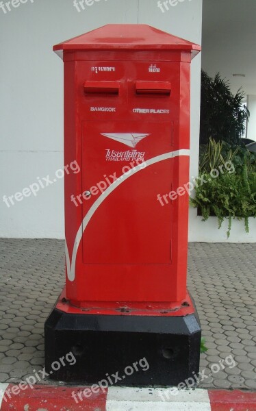 Letter Box Mail Box Mailbox Postal Red