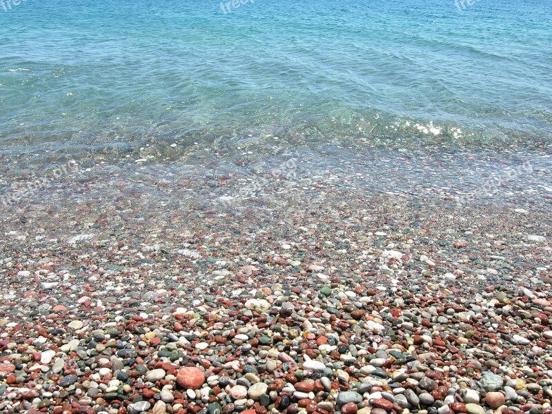 Pebbles Beach Nature Seashore Texture