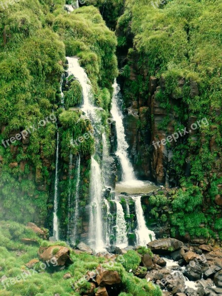 Iguazu Waterfall Cascade Brazil National Park