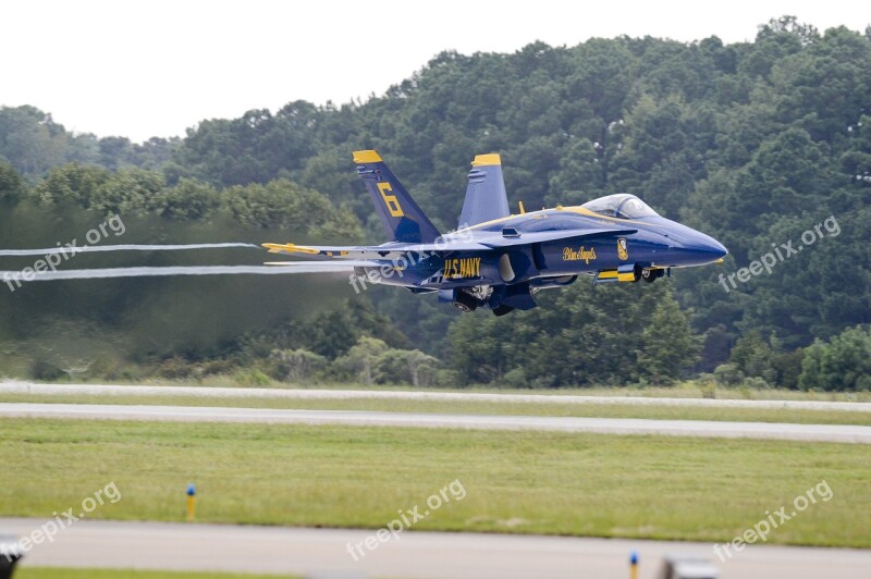 Navy Blue Angels Airshow Aircraft Military Usa