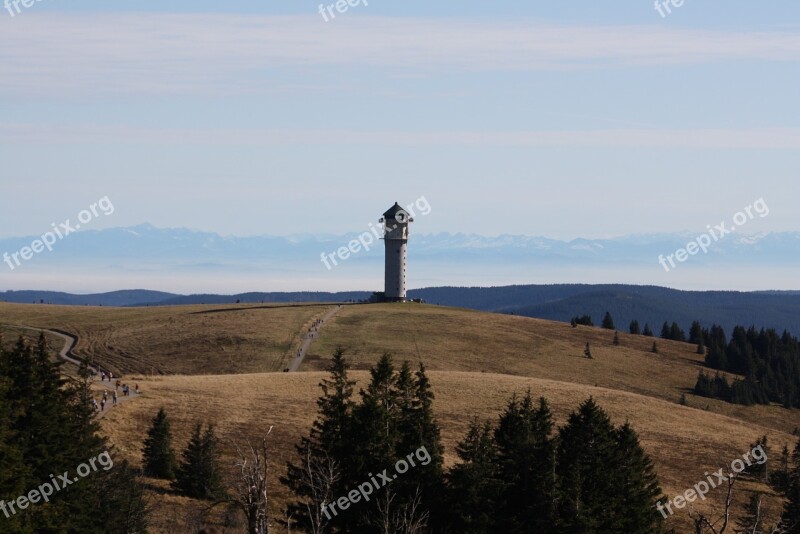 Black Forest Mountains Autumn Alpine Distant View