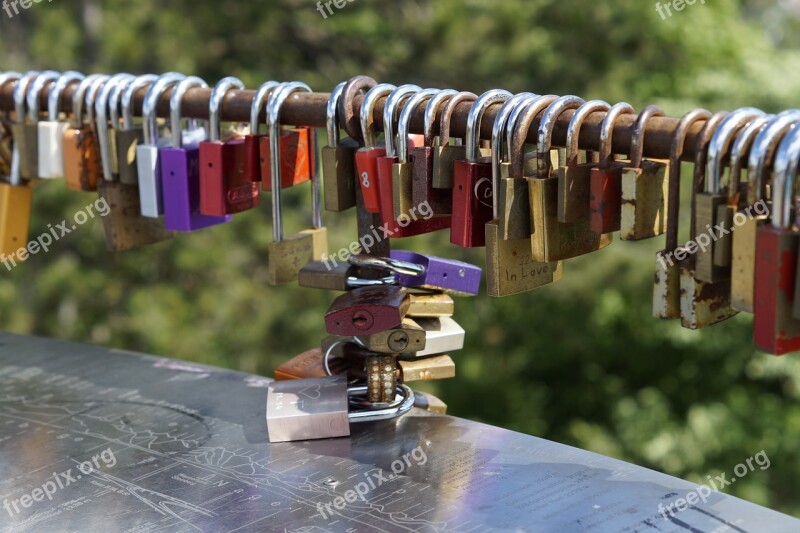 Castle Love Castle Love Locks Many Love