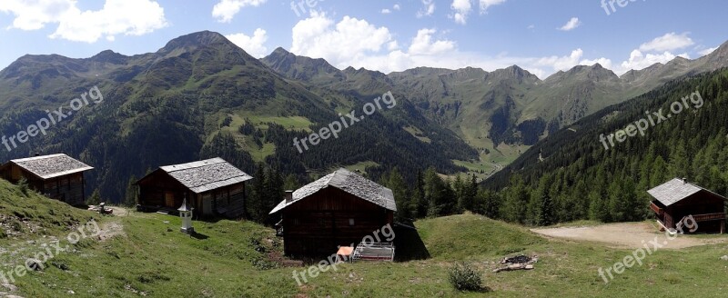 Alm East Tyrol Mountains Alpine Panorama Landscape