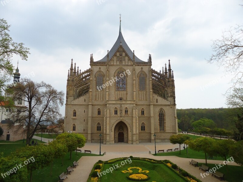 Temple St Barbara Kutná Hora Church Free Photos