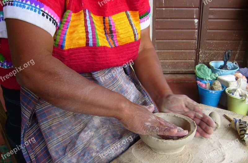 Pottery Chiapas Work Free Photos