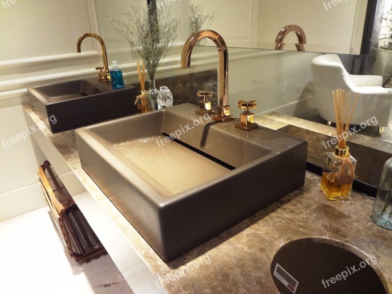 Bathroom Washbasin Pia Free Photos