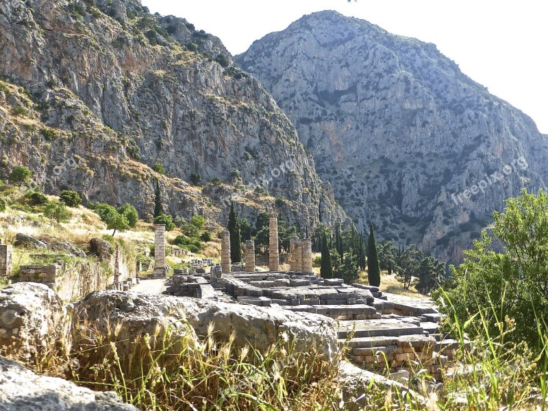 Delphi Ruins Heritage Archaeological Antique