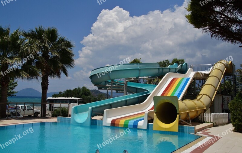 Water Slide Slide Swimming Pool Water Sport Aquapark