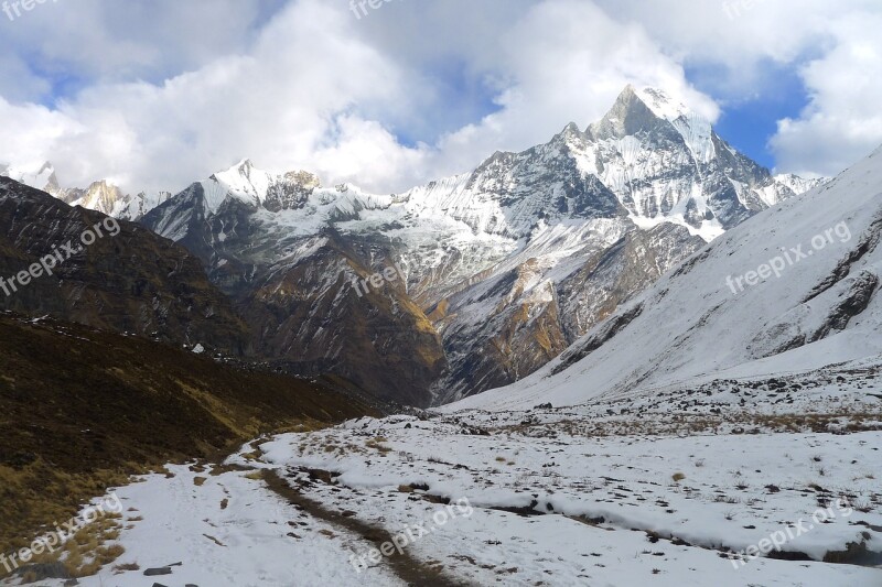 Annapurna Himalaya Nepal Tracking Mountain