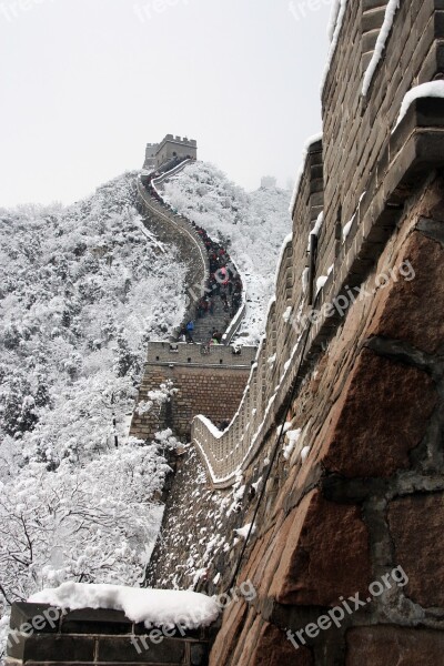 China Wall Weltwunder Places Of Interest Stairs