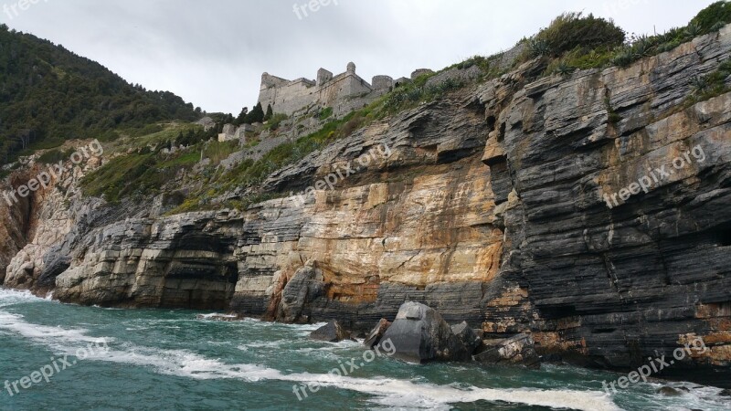 Liguria Sea Cliffs Free Photos