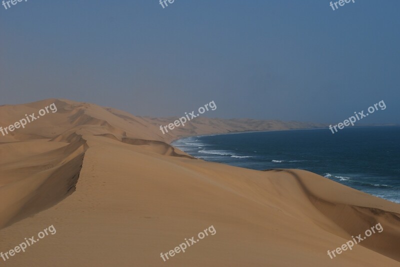 Sea Desert Sesriem Namibia Dune