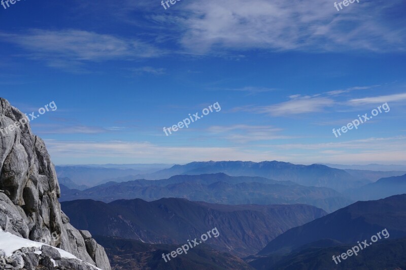 Natural Landscape The Jade Dragon Snow Mountain In Yunnan Province Free Photos