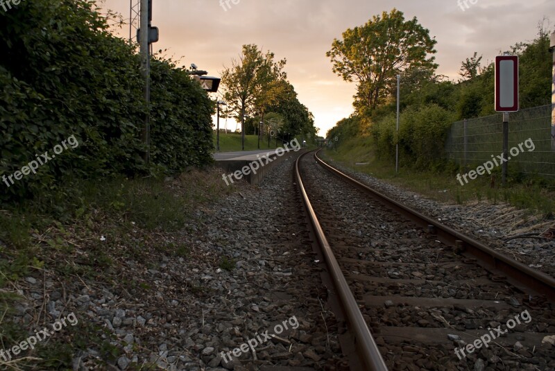 Railroad Rail Station Railway Travel