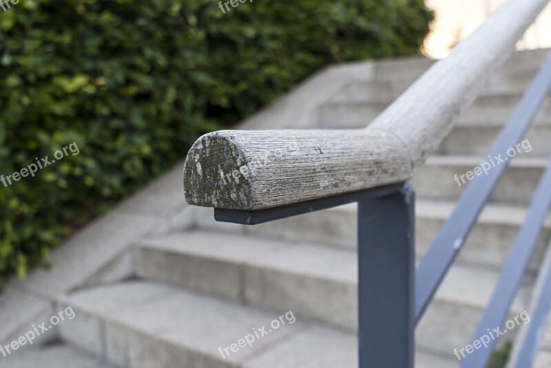 Stairs Closeup Detail Wood Outdoor