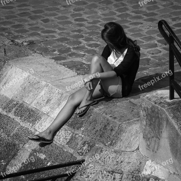 Seine Girl Paris Relax Free Photos