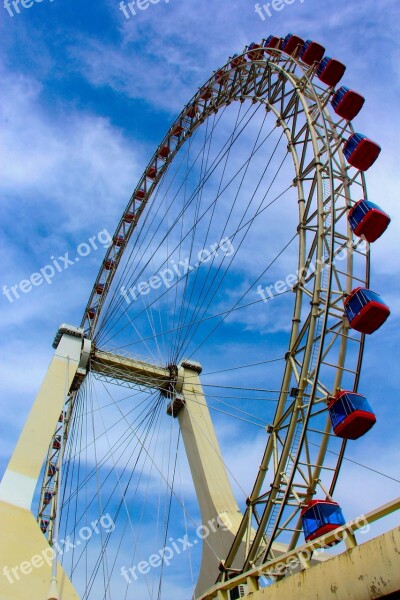 The Ferris Wheel Sky Free Tianjin Eye Free Photos