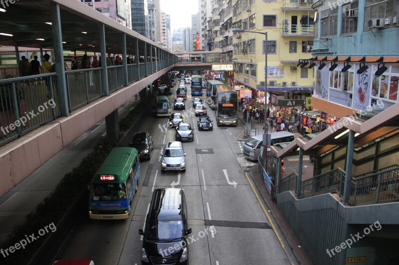 Street Traffic Narrow Crowded Free Photos