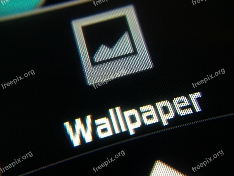 Android Mobile Device Wallpaper Menu