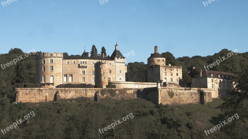 Castle Chatelux Burgundy Monument Architecture