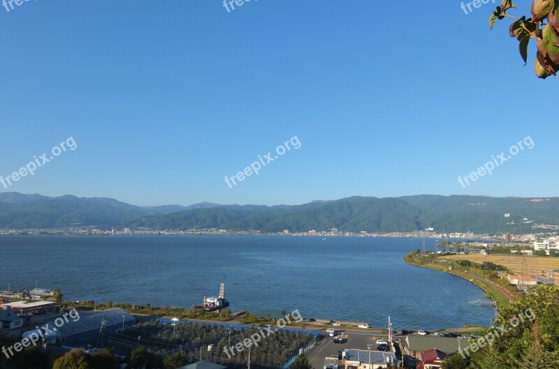 Lake Suwa Lake Blue Free Photos