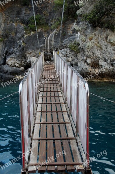 Bridge Sea Footbridge Ship Free Photos