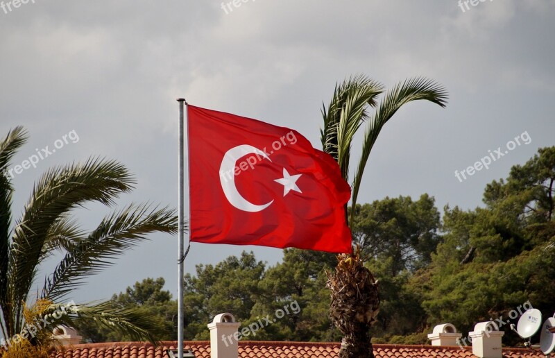 The Flag Of The Turkey Turkish Flag Free Photos