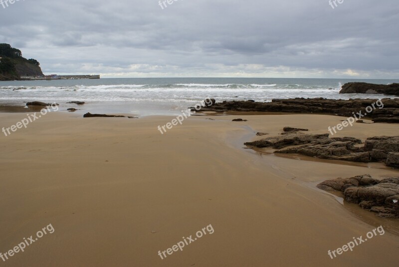 Beach Tide Sand Free Photos