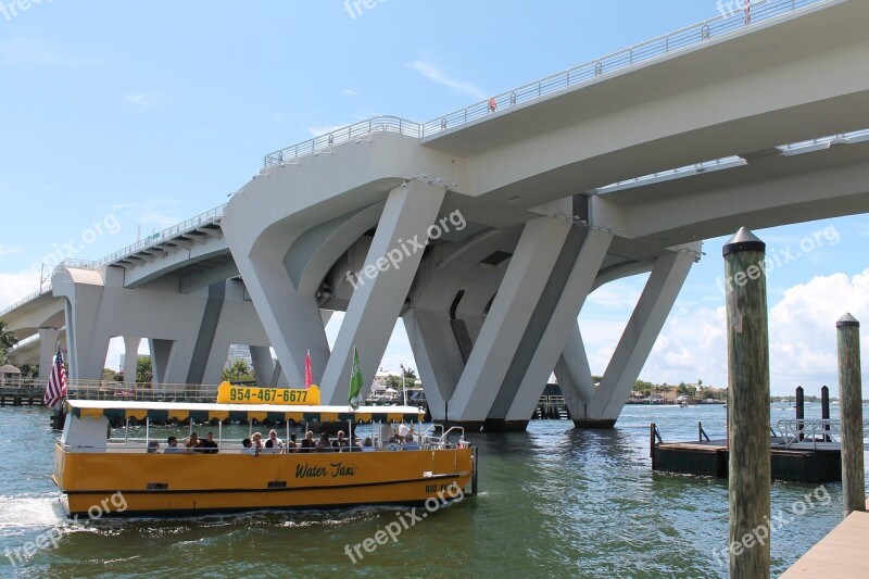 Bridge Water Taxi Intracoastal Boat River