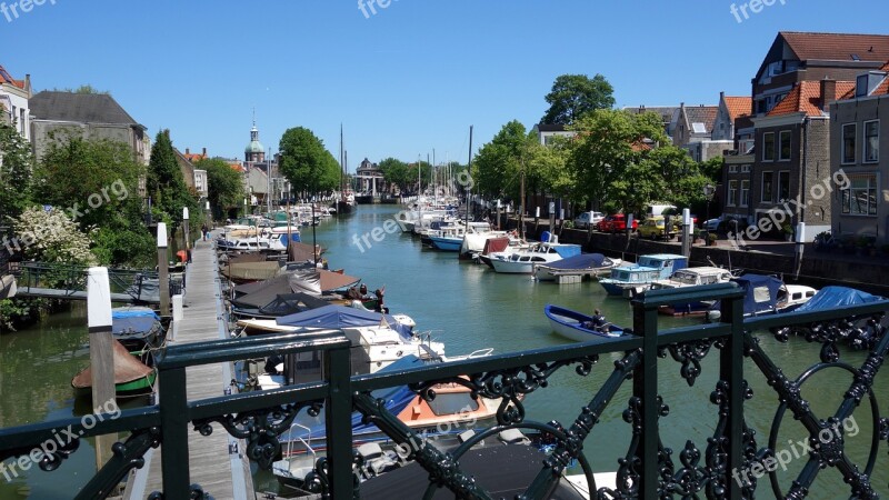 Dordrecht Netherlands Holland Port Boats