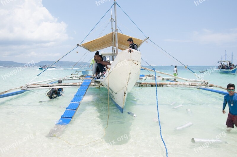 Boracay Filipino Beach White Sand Water