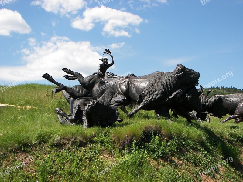 Tatonka South Dakota Sculpture Buffalo Bison