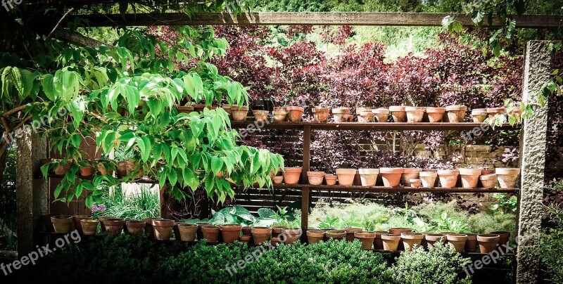 Pots Garden Shelf Sound Flowerpot