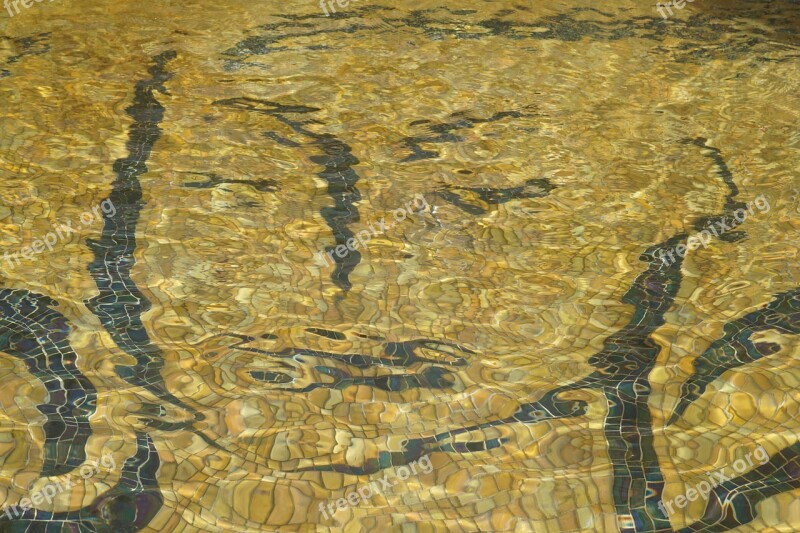 Fountain Buddha Face Mosaic Spring