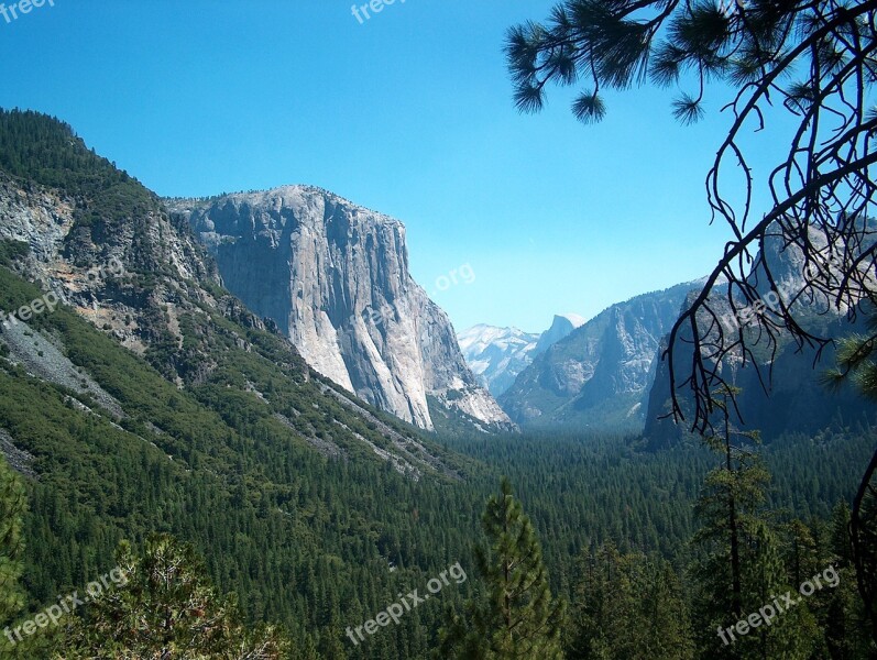 Yosemite El Capitan Usa National Park Free Photos