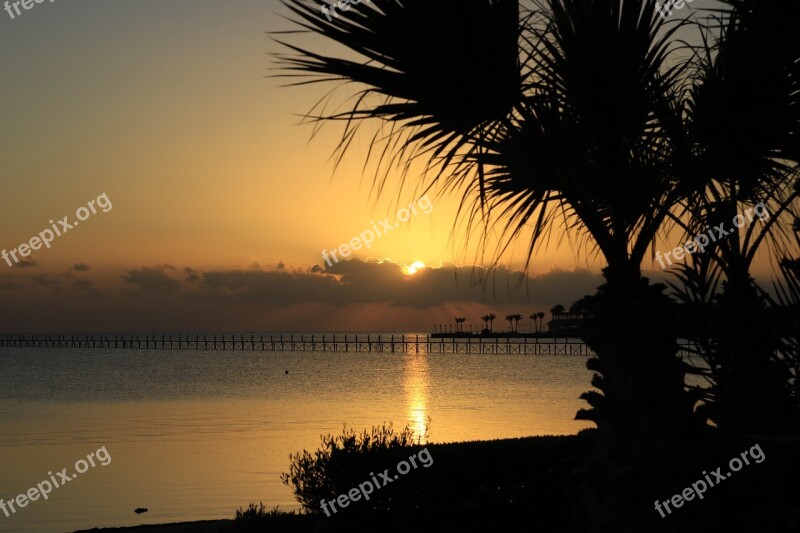 Egypt Hurghada Red Sea Sun Sunrise