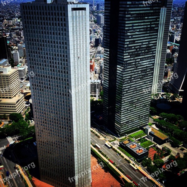 Tokyo Skyscrapers Building Architecture Urban