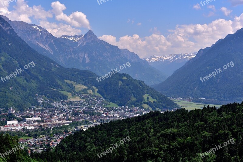 Landscape Vorarlberg Valley City Outlook