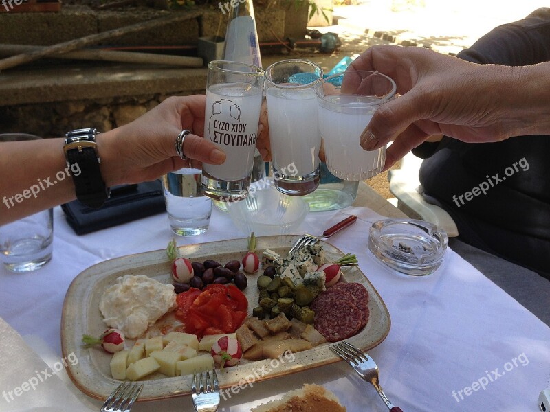 Drinks With Friends Greece Chios Ouzo Appetizer