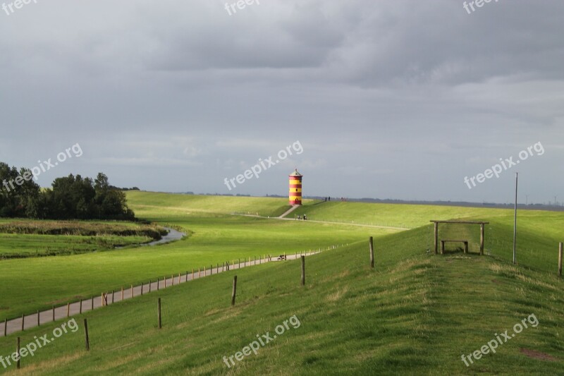 Lighthouse Nature Weather Dike Nature Reserve