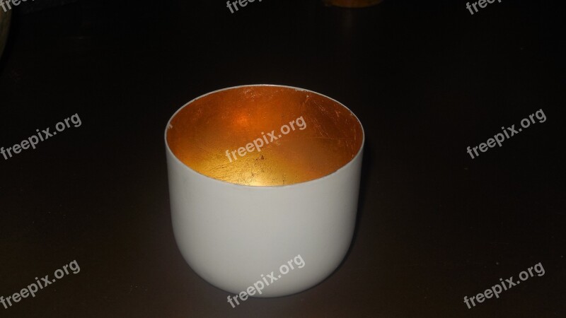 Tealight Golden Candle Cup Free Photos