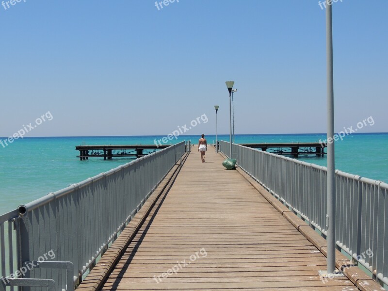 Cyprus Sea Bay Pier Jetty