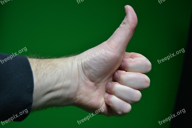 Thumbs Up Hand Thumb Gesture Success