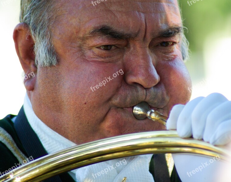 Cor Hunting Horn Musician Hunting With Hounds Free Photos