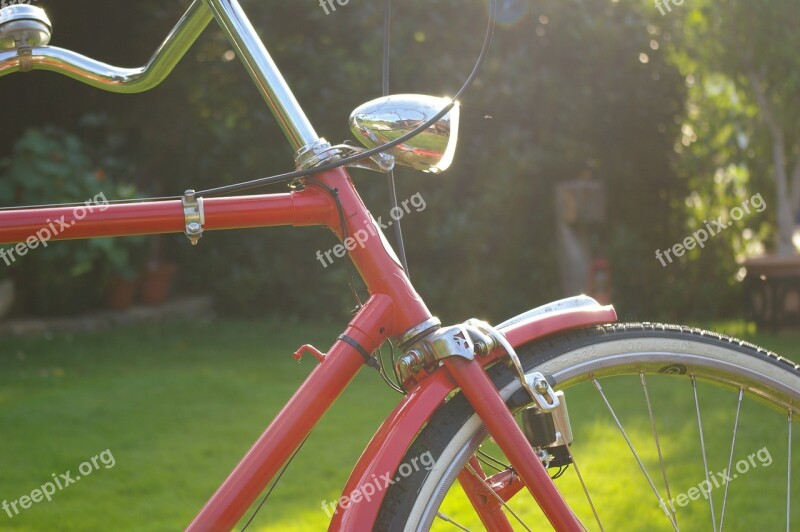 Bike Wheels Two Wheeled Vehicle Dutch Red