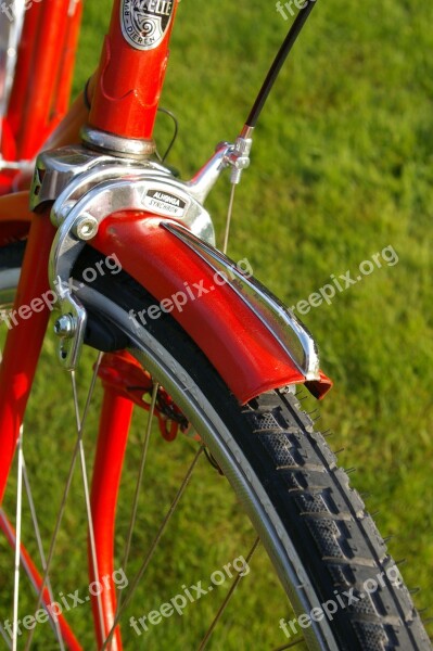 Bike Wheels Two Wheeled Vehicle Dutch Red