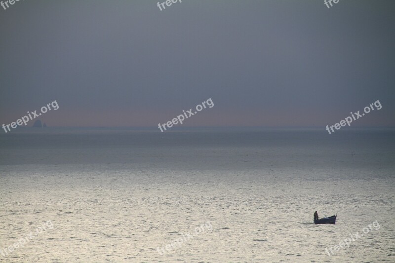 Fisherman Pacific Boat Island Sea