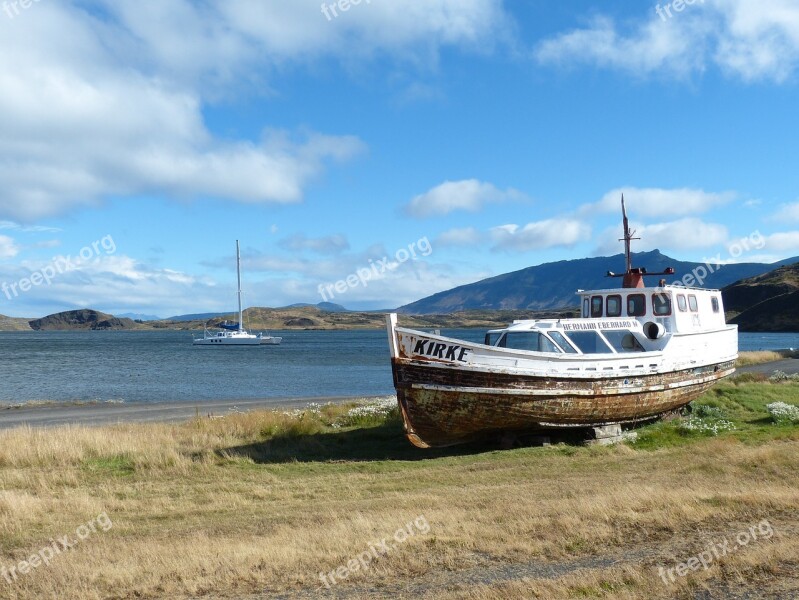 Fishing Boat Chile South America Patagonia Cold