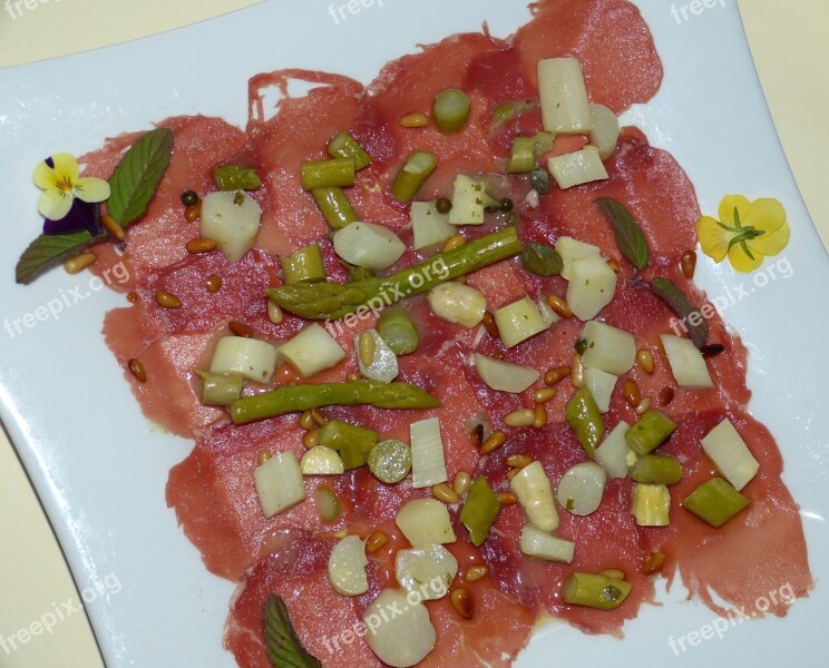 Carpaccio Ham Dry Cured Ham Restaurant Eat