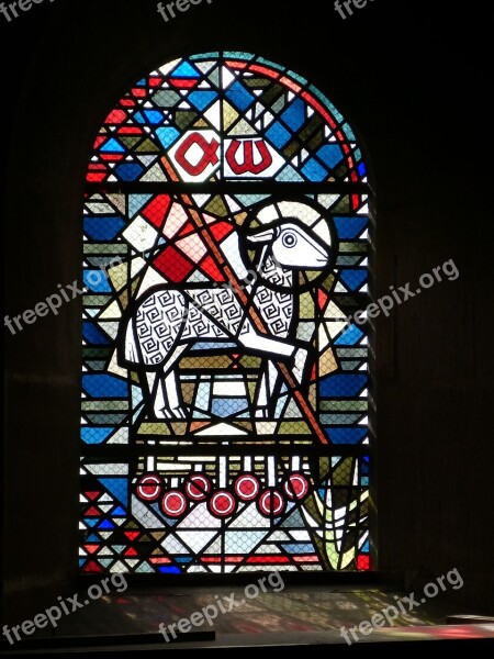 Church Window Lamb Of God Church Window Stained Glass